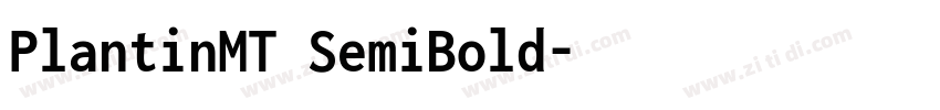 PlantinMT SemiBold字体转换